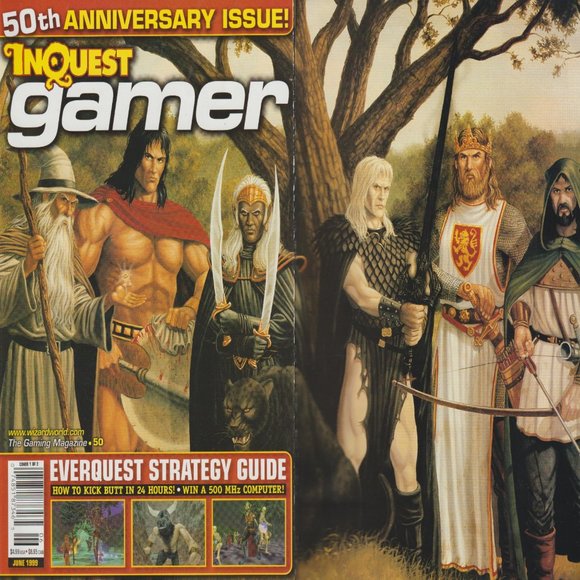 Inquest Gamer #50 Larry Elmore Gate Fold Cover Poster Stars Wars Episode & CCG - Picture 1 of 6